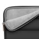 Puffy MacBook 13-14" sleeve med tilbehørsrom og liten tilbehørstaske - Sort