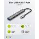 Goobay slank 5-i-1 USB-C 3.2 hub til 2x USB-C og 3x USB-A - 5 Gbit/s