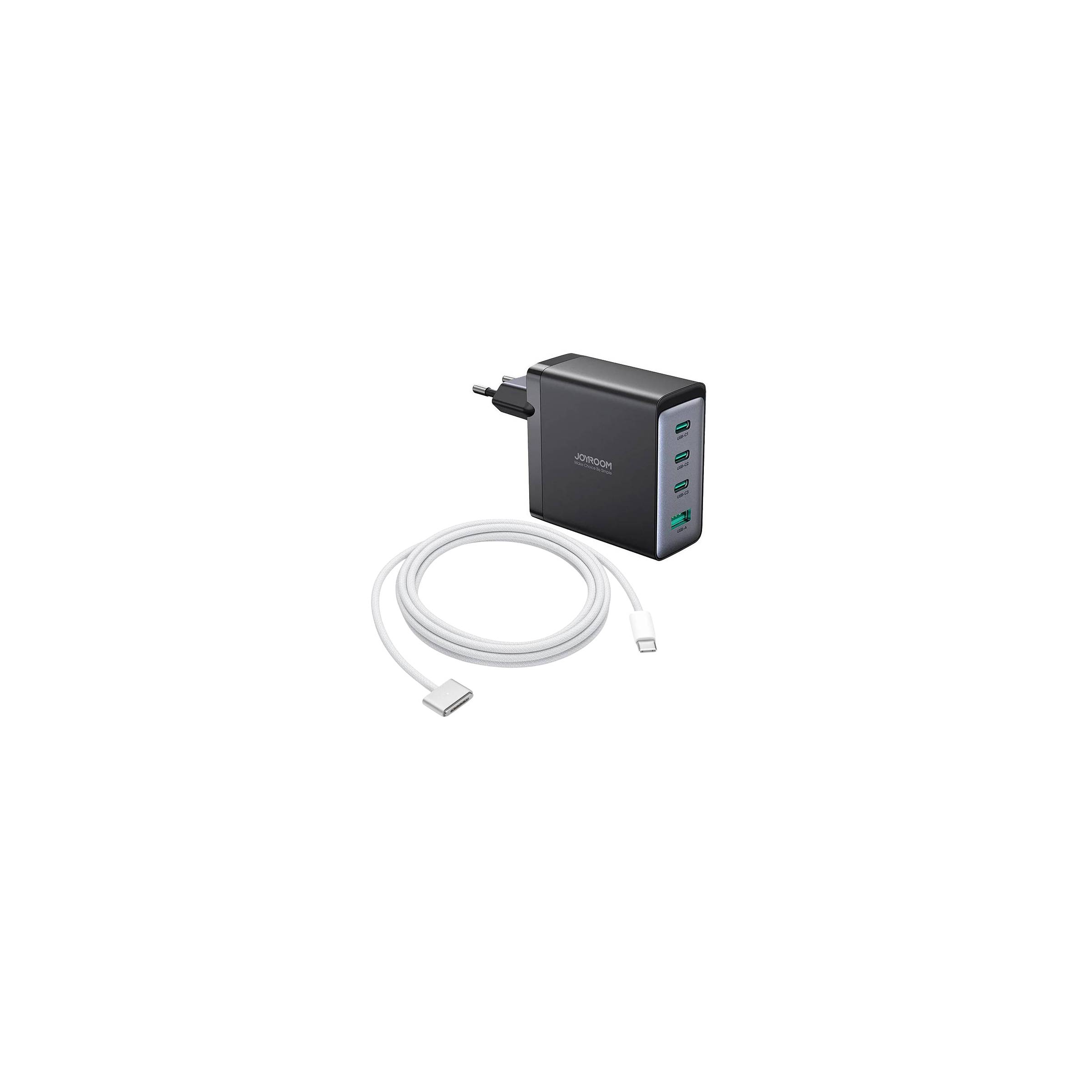 Joyroom GaN Ultra 4-port 100W PD lader og USB-C til MagSafe 3 kabel på 2m