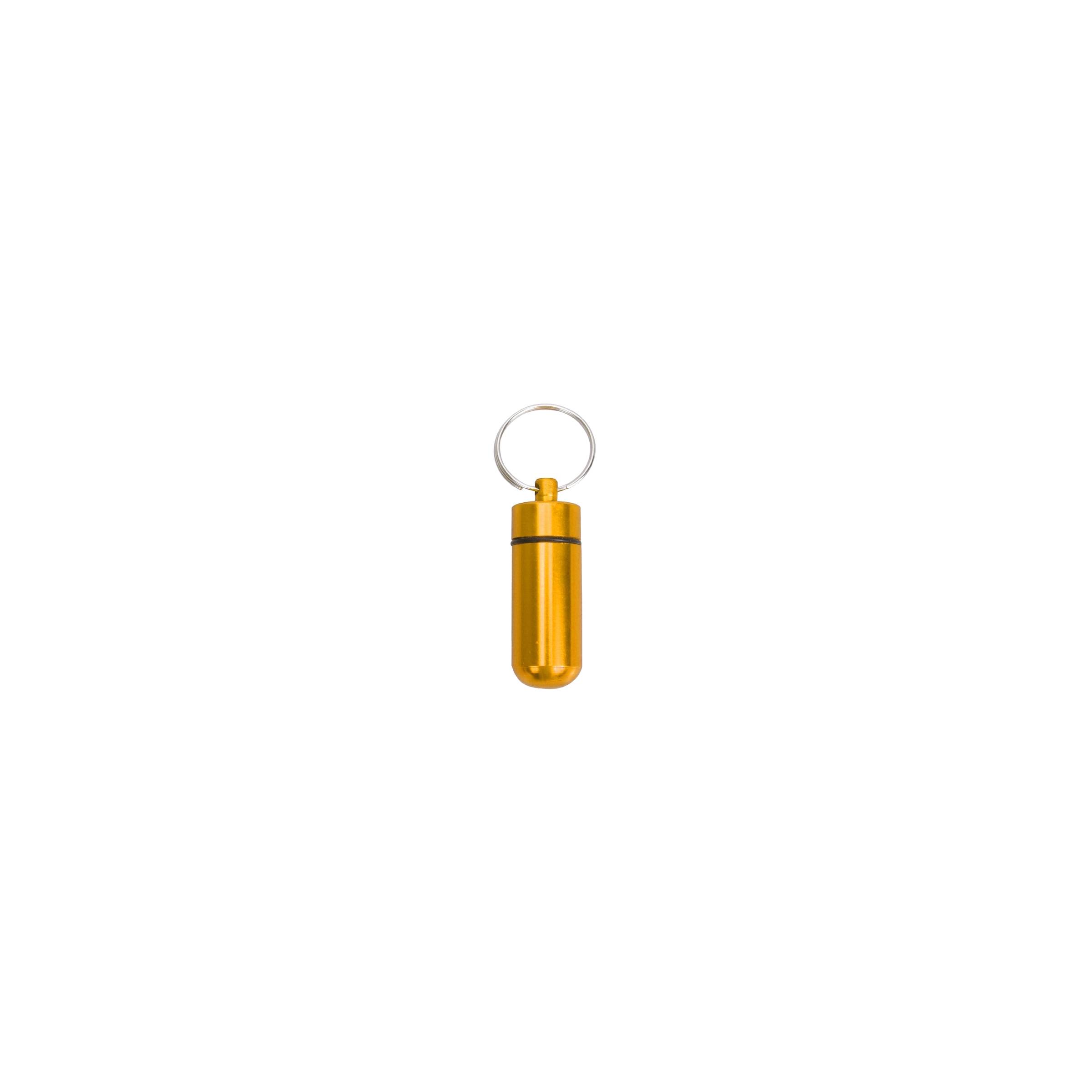 Vanntett beholder for piller eller geocaching (bison) – Gull