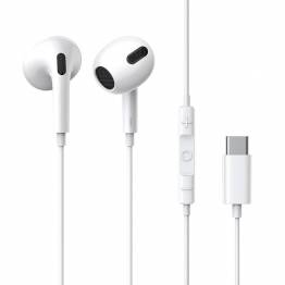 Baseus Encok C17 Stereo headset med USB-C-kontakt og mikrofon - 1,1m - Hvit