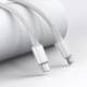 Baseus USB-C til Lightning kabel - 1m - Hvit