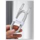 Baseus USB-C til Lightning kabel - 1m - Hvit