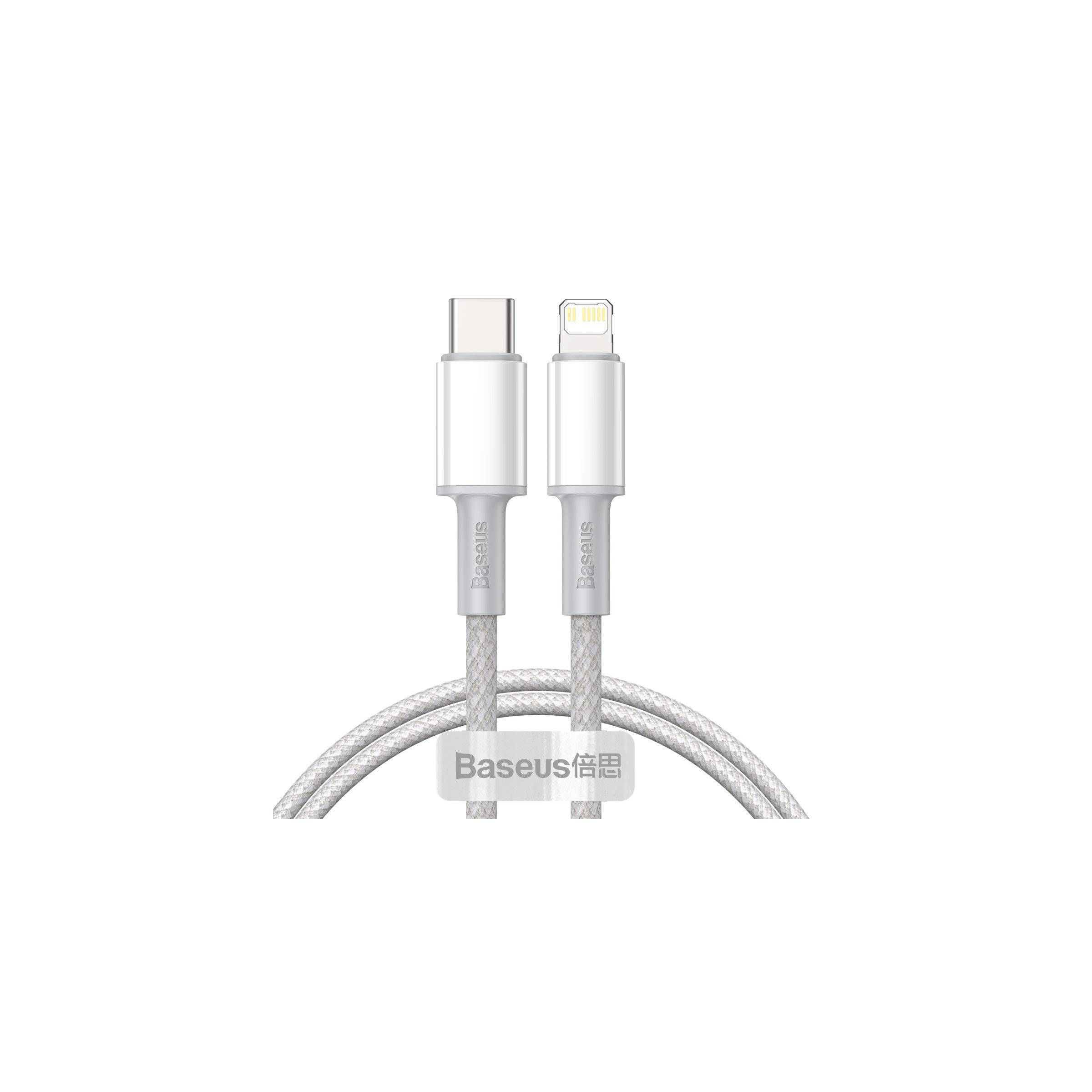 Baseus USB-C til Lightning kabel – 1m – Hvit