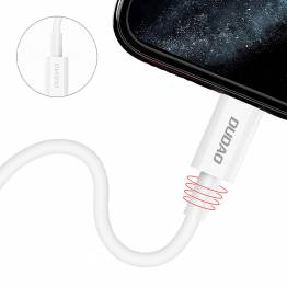  Dudao USB-C til Lightning kabel - 1m - Hvit