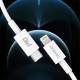 Dudao USB-C til Lightning kabel - 1m - Hvit