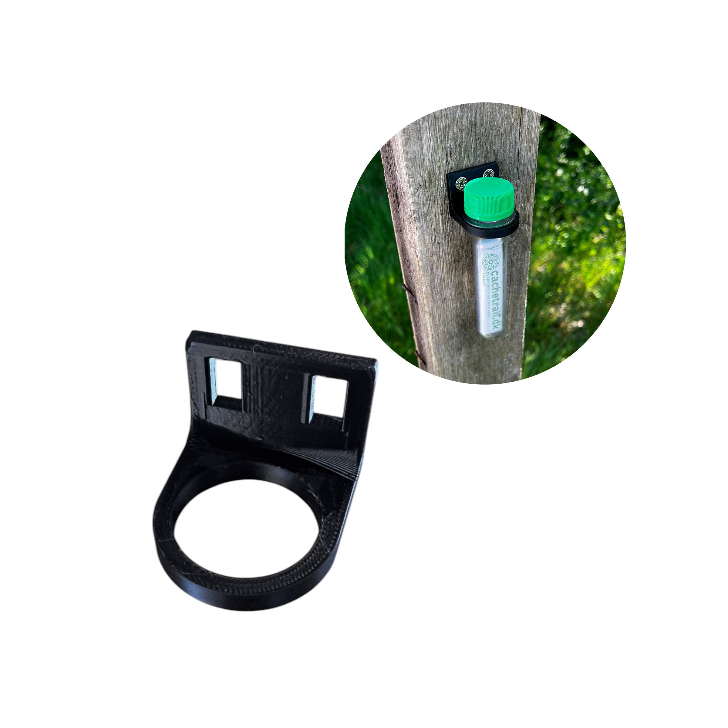 Petling holder til montering med skruer eller strips – 3D printet – Sort