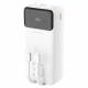 Dudao K15Max powerbank 30.000mAh med USB-C og Lightning kabel - 22,5W PD+QC - Sort