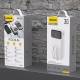 Dudao K15Max powerbank 30.000mAh med USB-C og Lightning kabel - 22,5W PD+QC - Sort