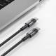 Tech-Protect UltraBoost Evo vevd USB-C kabel 100W PD ladekabel - Svart - 3m