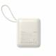 Joyroom mini powerbank med USB-C og Lightningkabel - 10.000mAh - 22.5W PD - Hvit