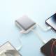 Joyroom mini powerbank med USB-C og Lightningkabel - 10.000mAh - 22.5W PD - Hvit