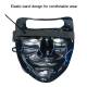 Halloween LED maske - 2-farvet - Orange/Lilla