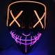 Halloween LED maske - 2-farvet - Orange/Lilla