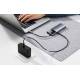 Baseus USB-C 6-i-1 hub: 2xUSB, 2xUSB-C 100W PD, HDMI og RJ45 og On/Off knapp til skjerm