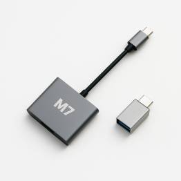 USB-C HDMI-dokk og USB-C til USB-adapter