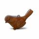 Fugl geocache beholder med rom til bison - 11cm - 3D printet - Brun