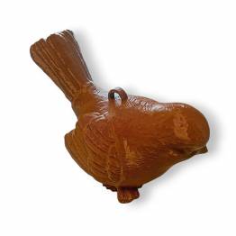  Fugl geocache beholder med rom til bison - 11cm - 3D printet - Brun