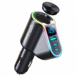 Joyroom 4-i-1 kraftfull billader 1x USB-A, 2x USB-C & 12V uttak - PD QC - 150W