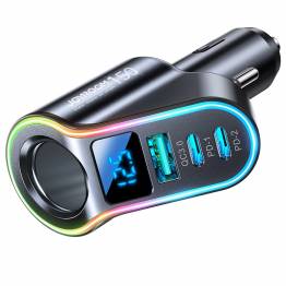  Joyroom 4-i-1 kraftfull billader 1x USB-A, 2x USB-C & 12V uttak - PD QC - 150W