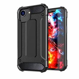  Ekstra beskyttende iPhone 16e Hybrid Armor deksel - Sort