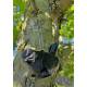 Fugl geocache beholder med rom til bison - 11cm - 3D printet - Sort