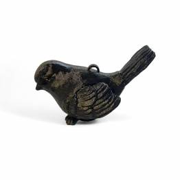 Fugl geocache beholder med rom til bison - 11cm - 3D printet - Sort