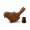 Fugl geocache beholder med rom til bison - 11cm - 3D printet - Brun