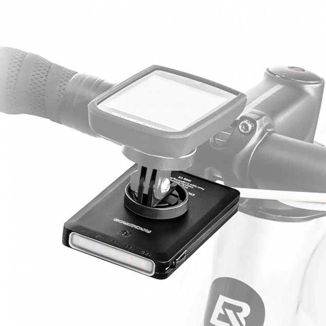 2-i-1 sykkellykt og powerbank m 2-i-1 kabel og Garmin festebrakett - 5000mAh - 150lm 2-i-1 sykkellykt og powerbank m 2-i-1 kabel og Garmin festebrakett - 5000mAh - 150lm