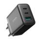 Joyroom 3-port lader med 2x USB-C og 1x USB-A - QC+PD - 32W