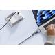 2-i-1 USB-C til USB-C og Magsafe 3 PD hurtig lading vevd kabel - 140W - 2m