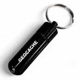Vanntett beholder for piller eller geocaching (bison) - Sort