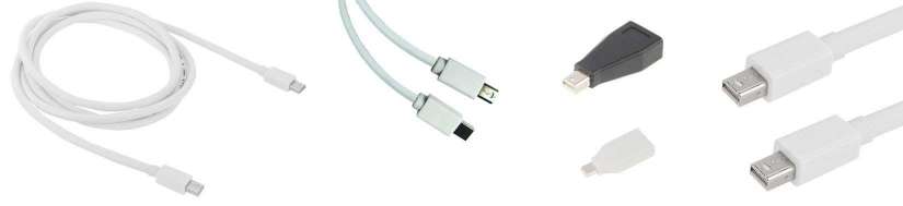 Mini DisplayPort (Thunderbolt) for Mini DisplayPort-adaptere og-kabler