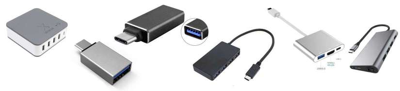 USB-C (Thunderbolt 3) for USB-adaptere og kabler